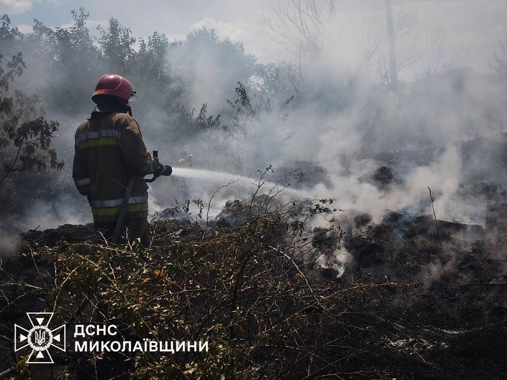Пожары в Николаевской области