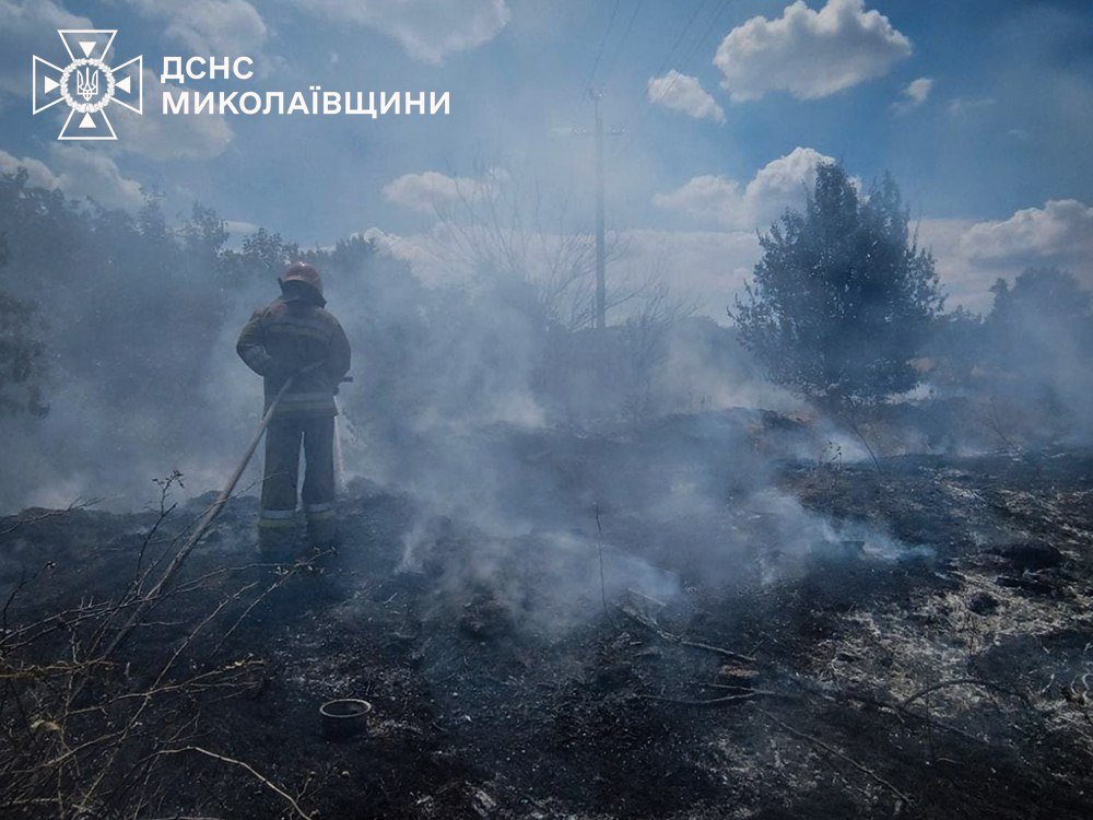 Пожары в Николаевской области