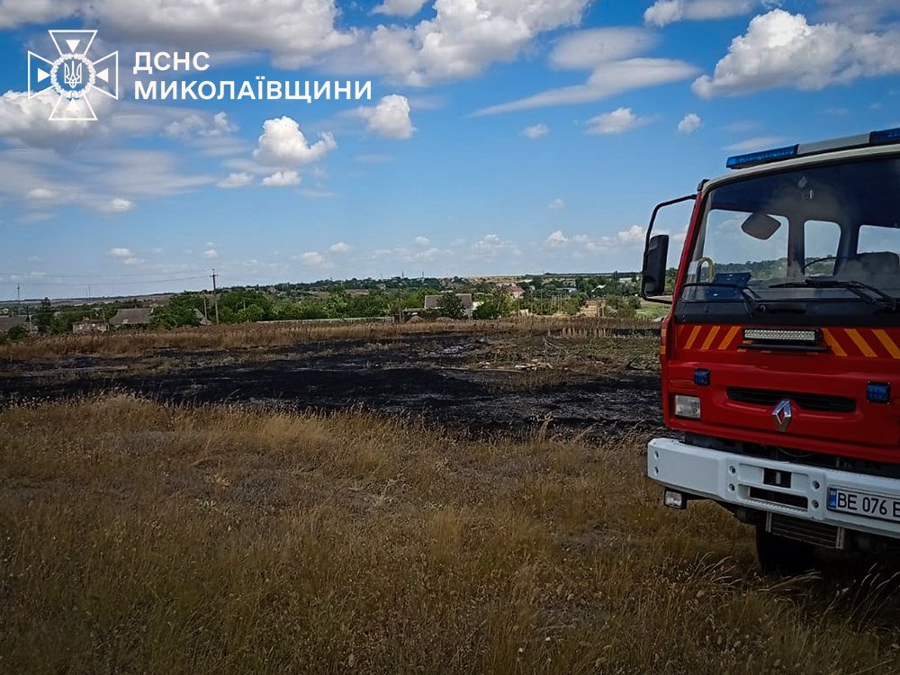 Пожары в Николаевской области