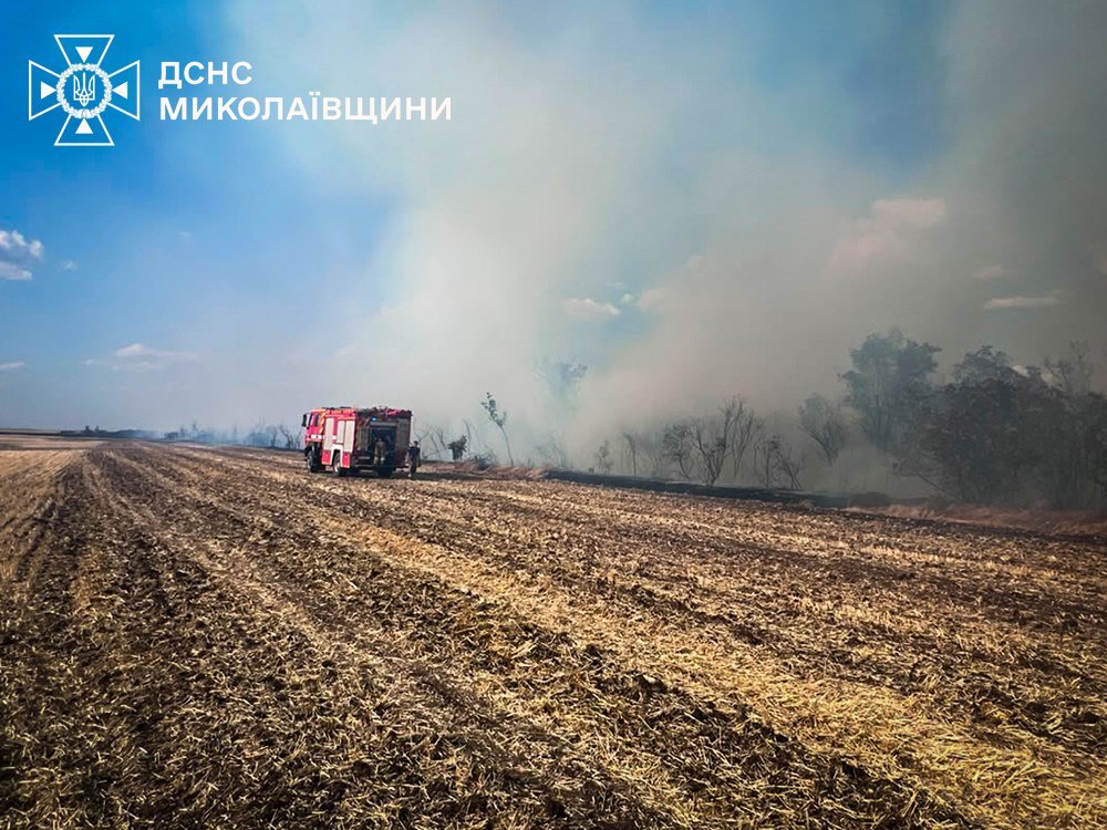 Пожары в Николаевской области