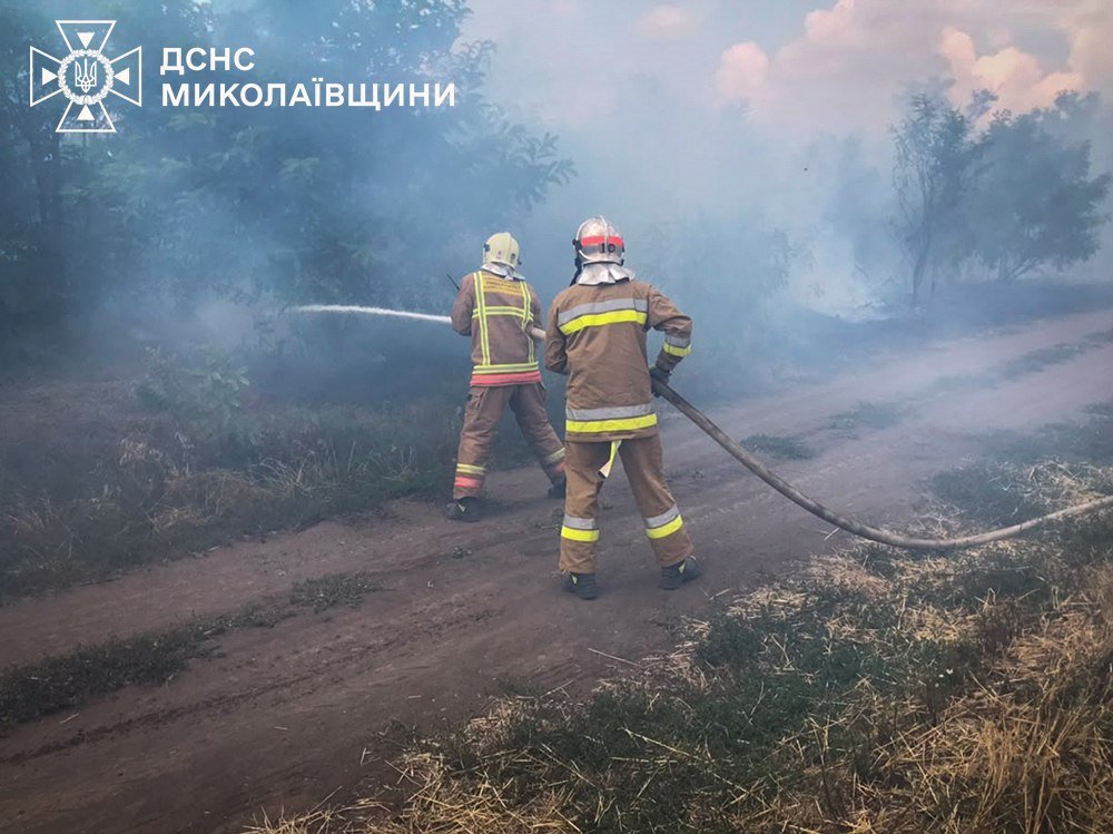 Пожары в Николаевской области