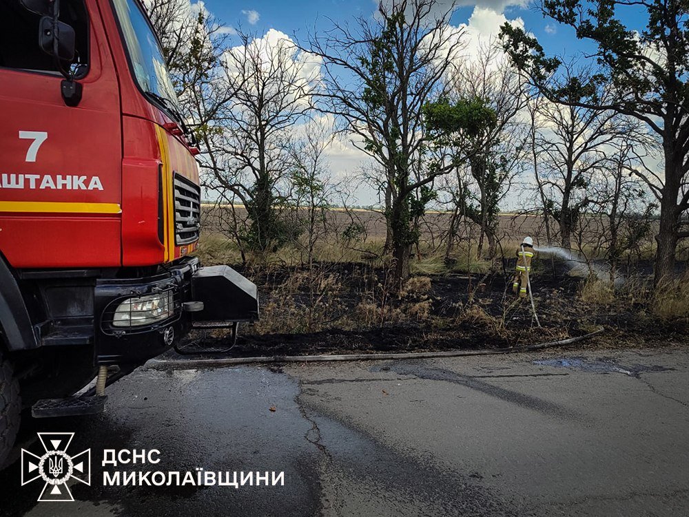 Пожары в Николаевской области