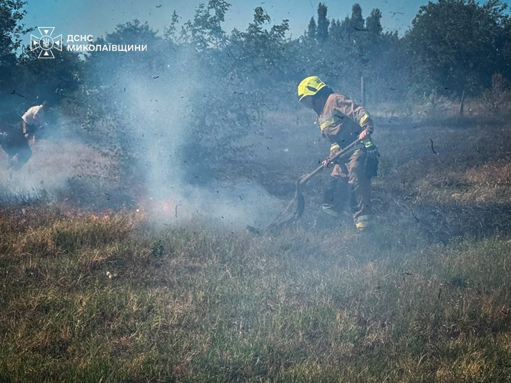 Пожары в Николаевской области