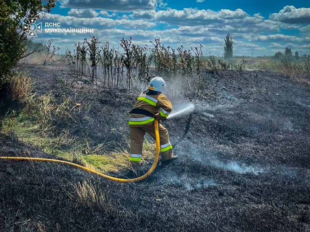 Пожары в Николаевской области