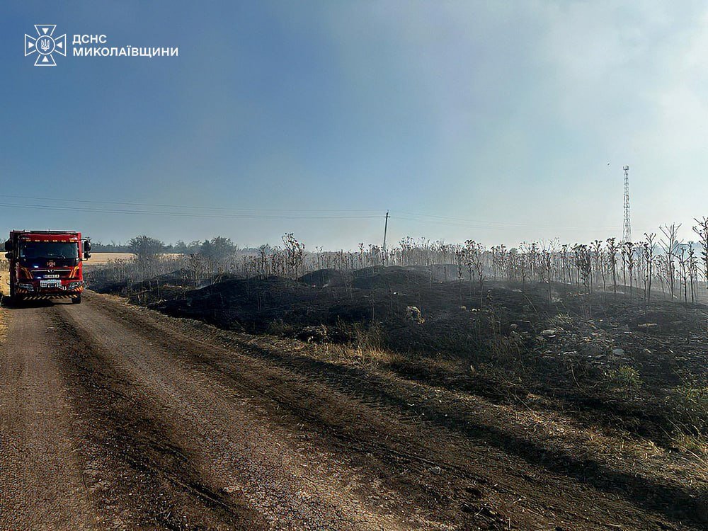 Пожары в Николаевской области