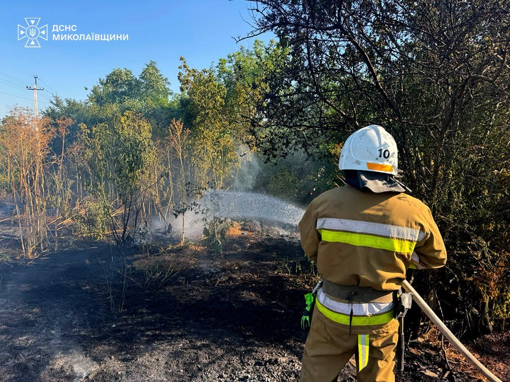 Пожары в Николаевской области