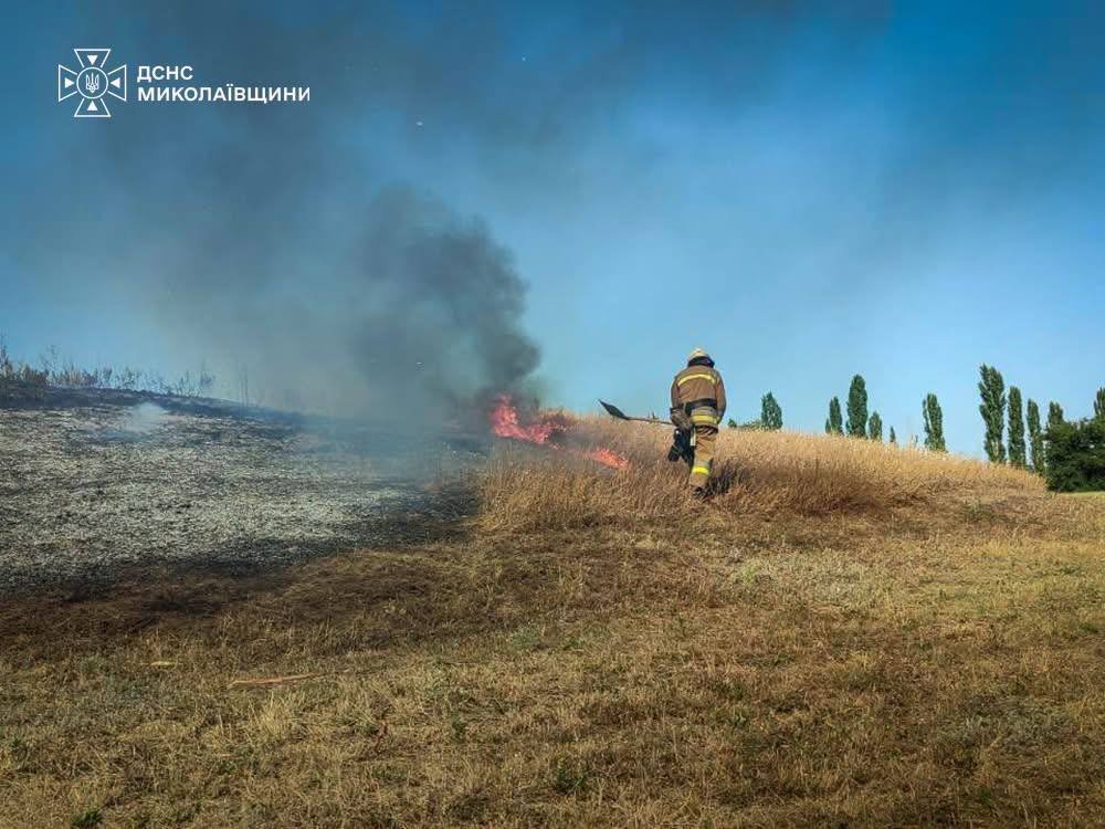 Пожары в Николаевской области