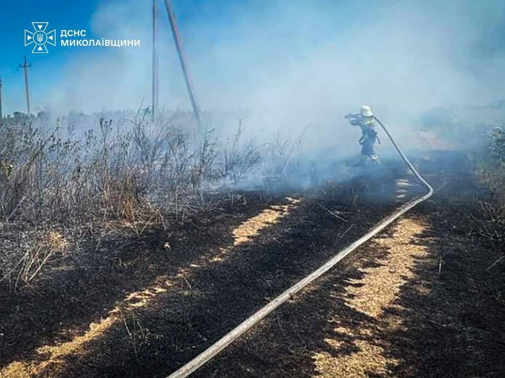 Пожары в Николаевской области
