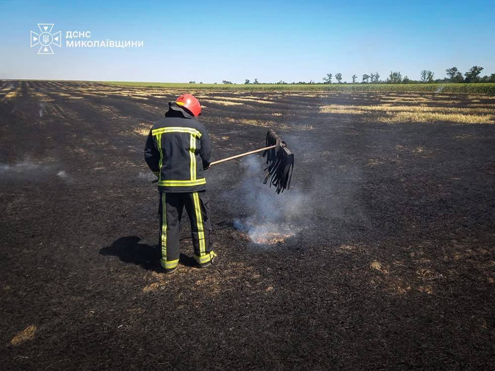 Пожары в Николаевской области
