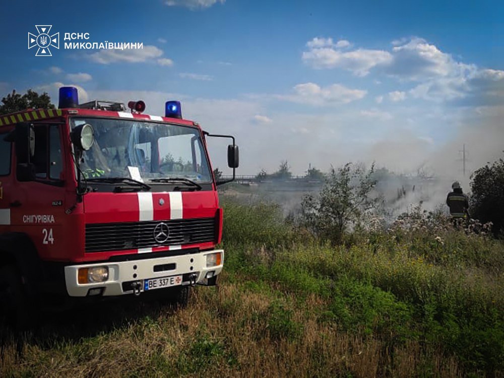 Пожары в Николаевской области