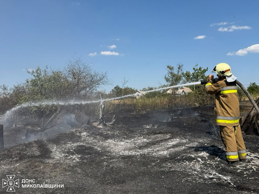 Пожары в Николаевской области