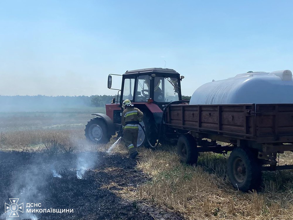 Пожары в Николаевской области