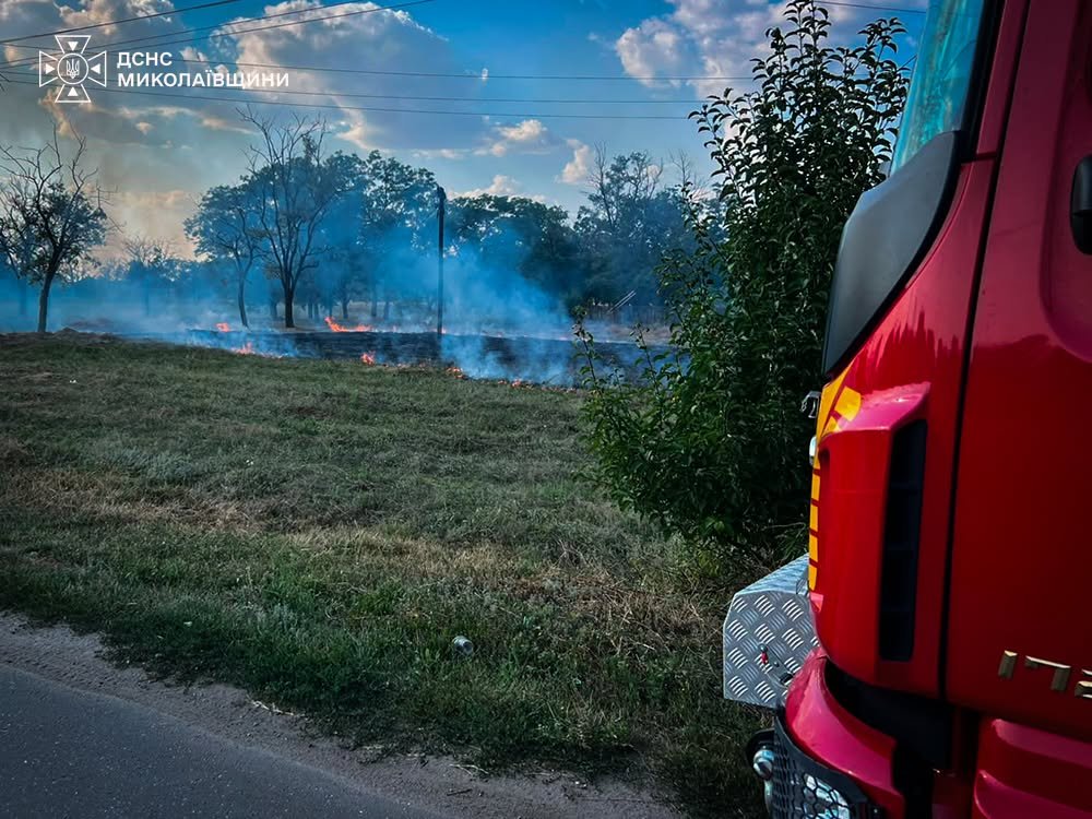 Пожары в Николаевской области