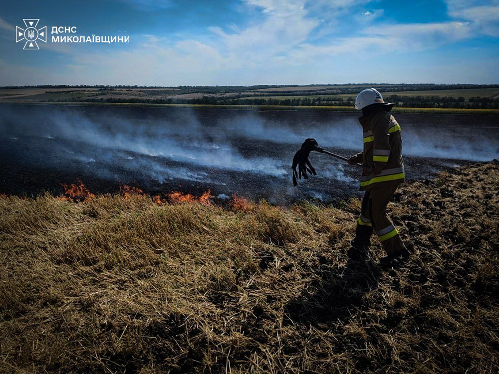 Пожары в Николаевской области