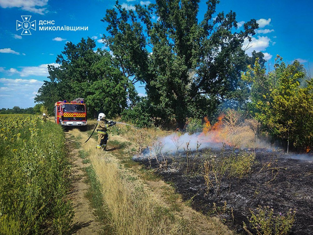 Пожары в Николаевской области