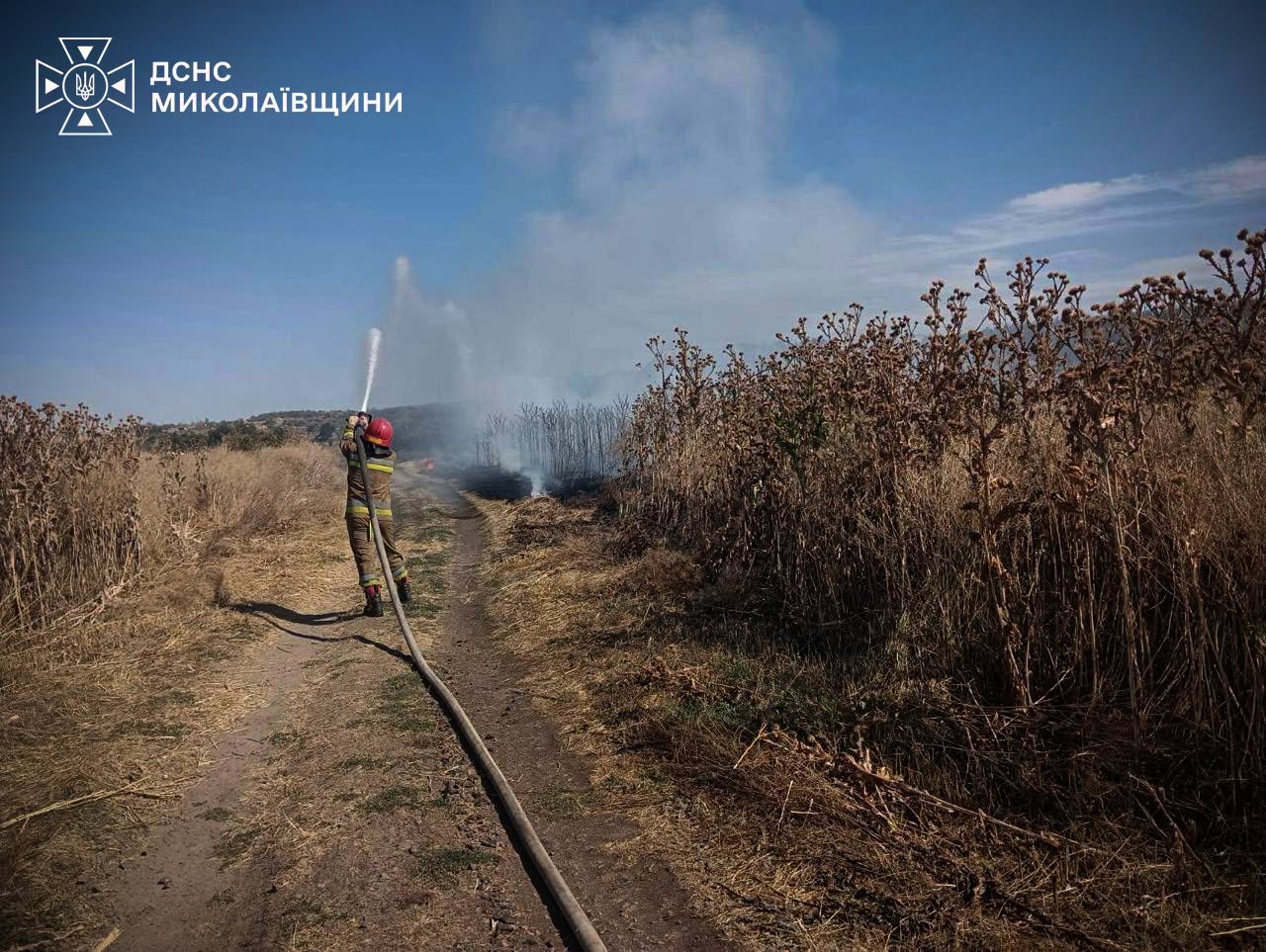 Пожары в Николаевской области