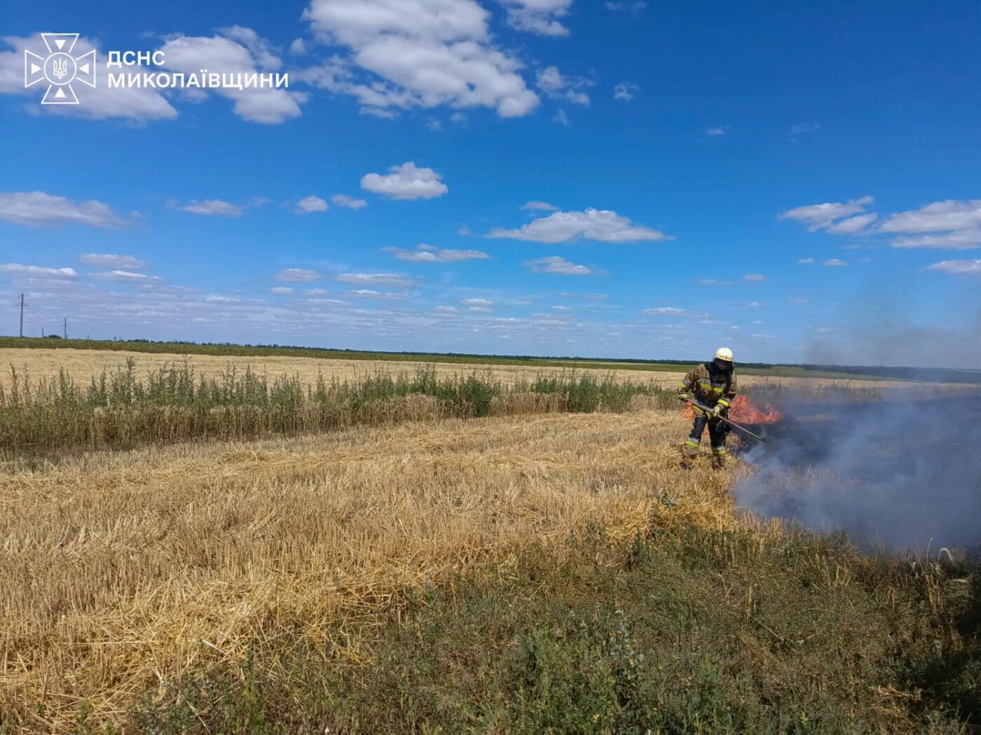 Пожары в Николаевской области