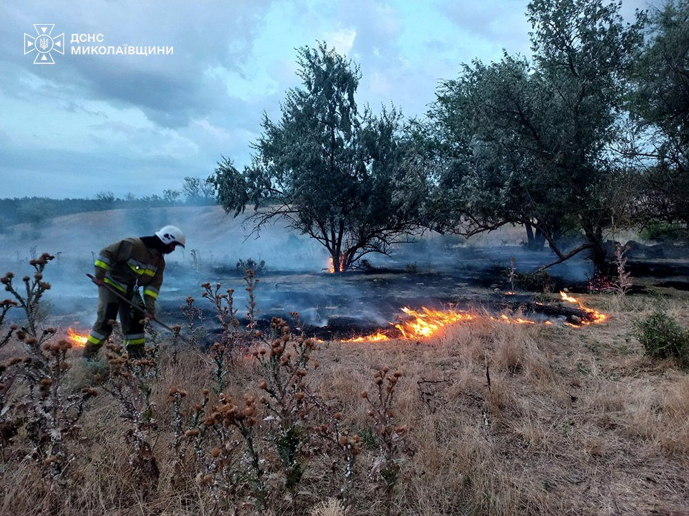Пожары в Николаевской области
