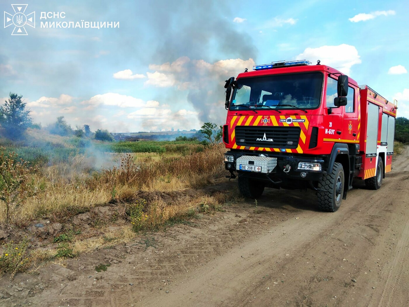 Пожары в Николаевской области