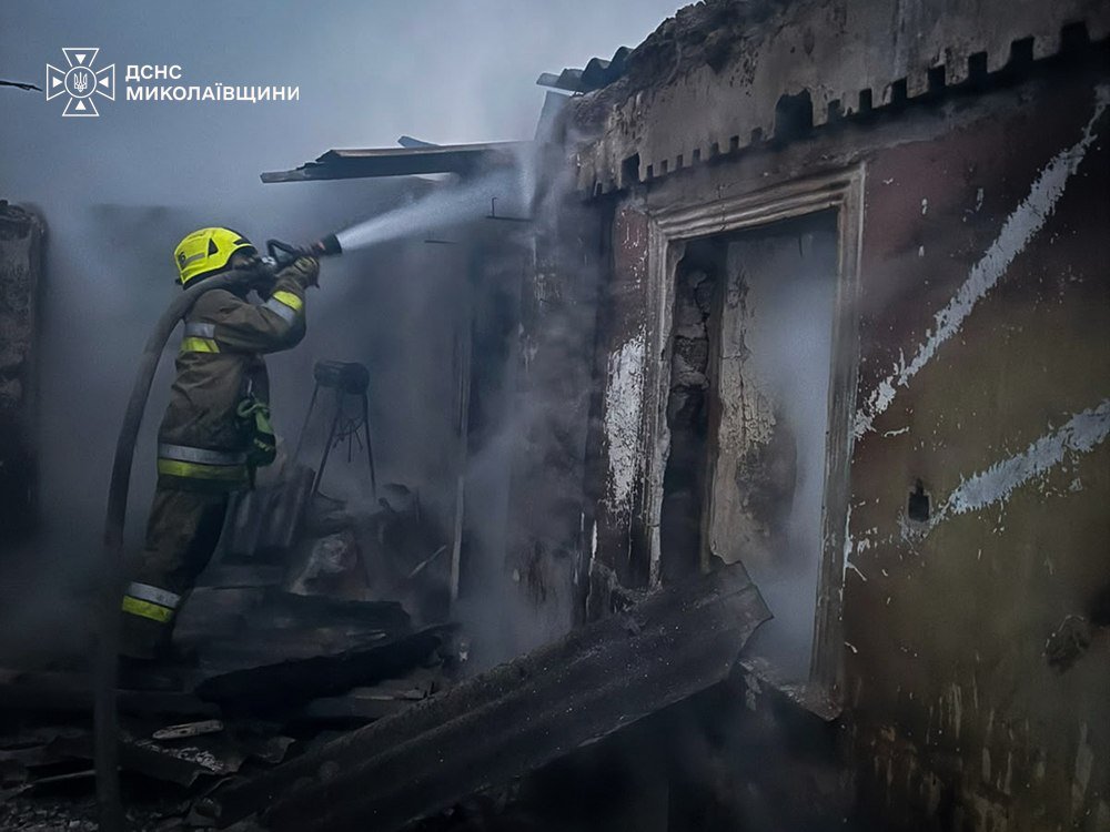 Пожар в Николаевской области