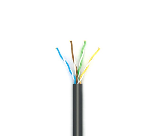 Кабель витая пара utp cca, cat5e, 4x2x0.50мм, наружный, биметалл, 305м